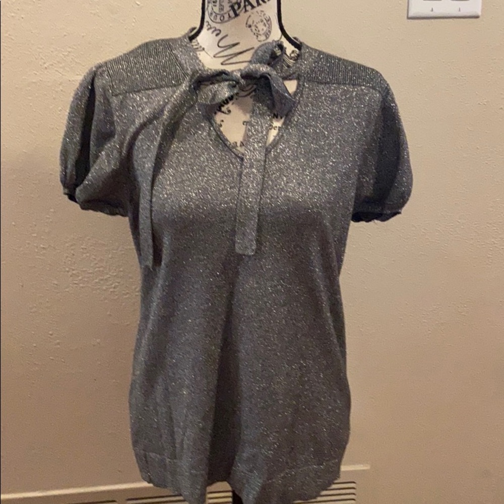 NWT style & co silver top size large